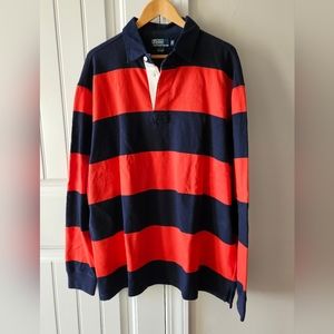 Ralph Lauren Polo Striped Long Sleeve Jersey Big/Tall 2XLT